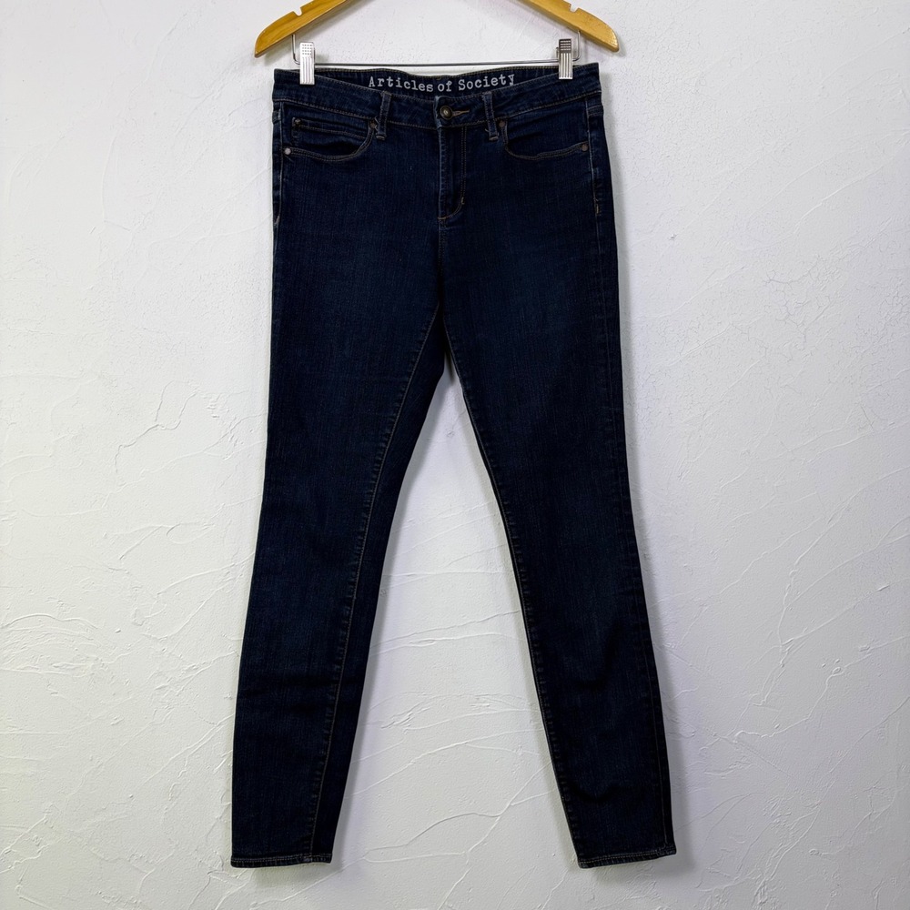 Articles of Society Mya Skinny Jeans Women 29 Dark Wash Blue Denim Casual